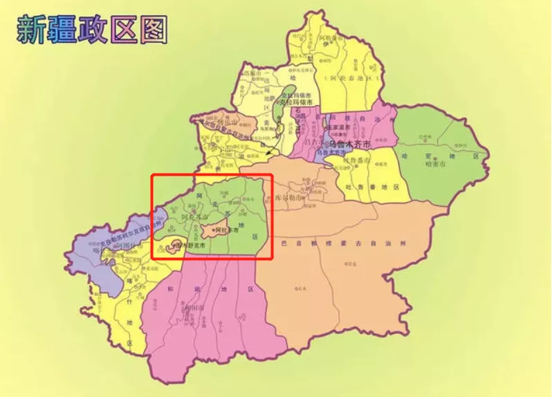 阿克苏地区地理位置图片